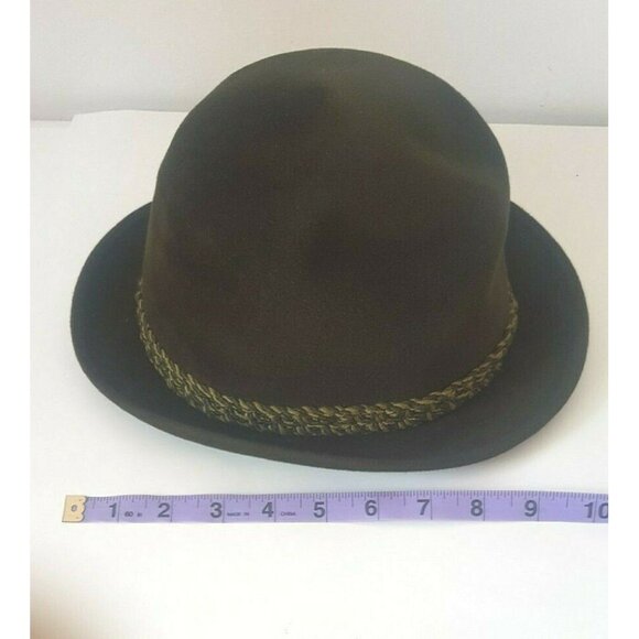 Vintage Lee Ambassador Lee Fur Felt Hat Beaver Finish Dark Green Size 7 - Picture 4 of 12